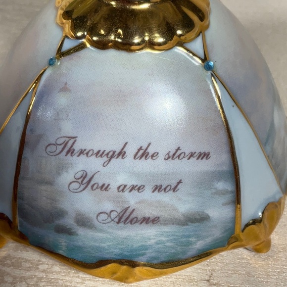 2005 Thomas Kinkaid Beacon of Hope Lights of Faith Musical Porcelain Egg - Picture 3 of 10
